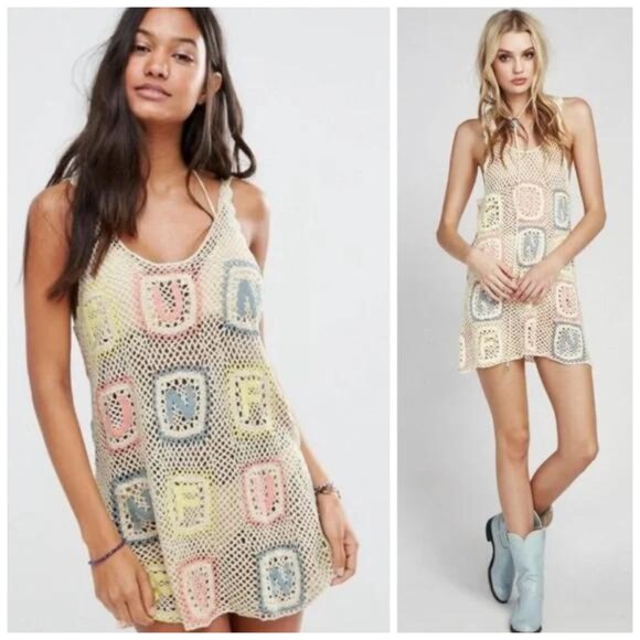 Wildfox Sabrina Fun Crochet Swim Cover/Dress - Picture 1 of 5
